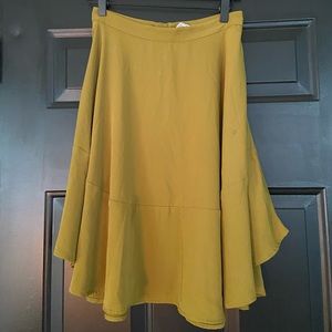 Olive silky H&M skirt